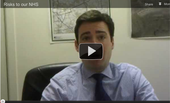 Andy Burnham on risks to the NHS