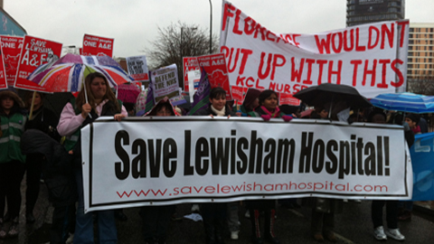 Save Lewisham Hospital Demonstration November 2012