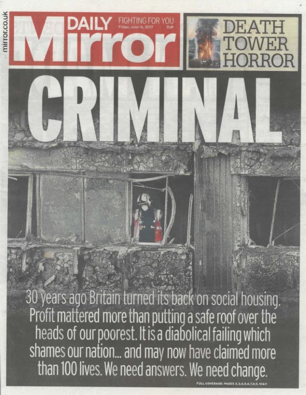 Daily Mirror cover
